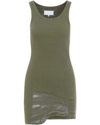 Maison Margiela - Cotton Mini Dress - Lyst