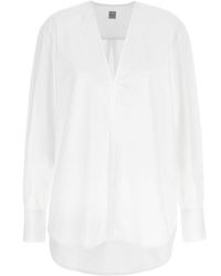TOTEME - Cotton Blouse - Lyst
