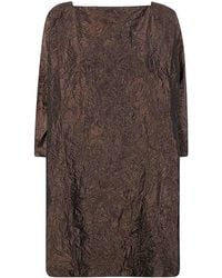 Daniela Gregis - Silk Short Shift Dress - Lyst