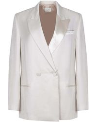 Alysi - Jacket Made From A Linen Blend - Lyst