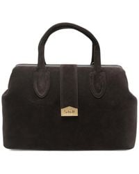 Schell - Medium Dark Suede Leather Handbag - Lyst