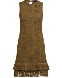 Etro - Crochet-Effect Cotton Midi Dress - Lyst