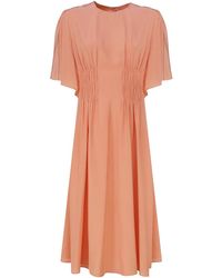 Chloé - Flared Dress With Cap Sleeves - Lyst