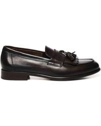 Doucal's - Leather Tassel And Fringe Moccasin - Lyst