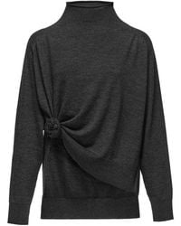 Magda Butrym - Knotted Wool Turtleneck Sweater - Lyst