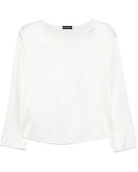 Emporio Armani - Silk Top - Lyst
