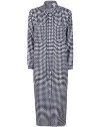 Laura Urbinati - Belt Long Sleeves Shirt Dress - Lyst