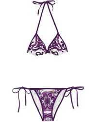 Dolce & Gabbana - 'Maiolica' Print Bikini - Lyst