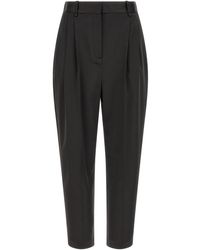 Elisabetta Franchi - Stretch Satin Pants - Lyst