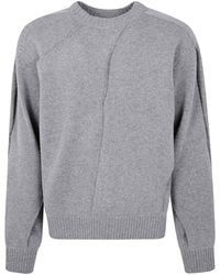 Axel Arigato - Stitch Paneled Sweater - Lyst