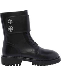 Tory Burch - Logo Booties - Lyst