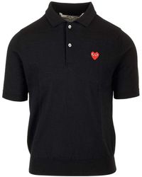 COMME DES GARÇONS PLAY - Wool Polo Shirt - Lyst