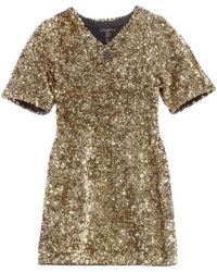 Marc Jacobs - Sequin V-Neck Knit Dress - Lyst