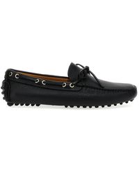 Car Shoe - Leather Loafers With Bow Detail - Lyst