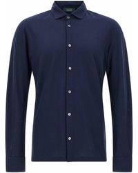 Zanone - Camicia Di Cotone Ghiaccio - Lyst