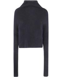 Rick Owens - Long Sleeves Crater Neck Tee - Lyst
