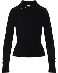 Courreges - Classic Ribbed Polo - Lyst