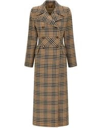 Valentino Garavani - Houndstooth Wool Coat - Lyst