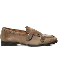 Doucal's - Double Buckle Leather Moccasin - Lyst