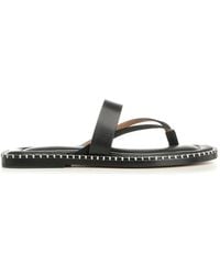 Dries Van Noten - Leather Flip-Flops - Lyst