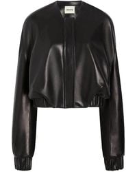 KHAITE - Cordan Leather Bubble Jacket - Lyst