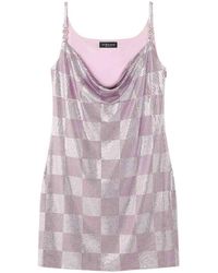 Versace - Check Pattern Dress - Lyst