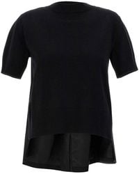 Sacai - Patchwork Sweater - Lyst