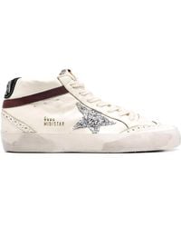 Golden Goose - Mid Star Leather Sneakers - Lyst