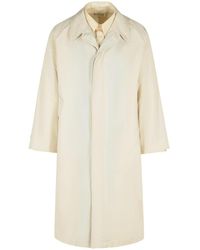 Maison Margiela - Ivory Cotton Trench Coat - Lyst