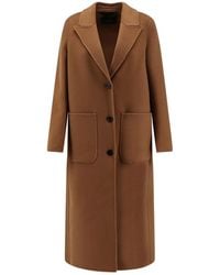 Paltò - Elsa Db Wool Coat - Lyst