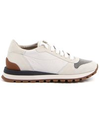 Brunello Cucinelli - Embellished Upper Sneakers - Lyst