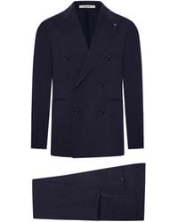 Tagliatore - Double-Breasted Linen Suit - Lyst