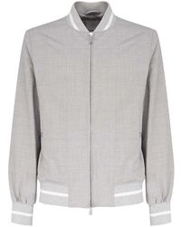Eleventy - Striped Sweater Long Sleeves Pockets - Lyst