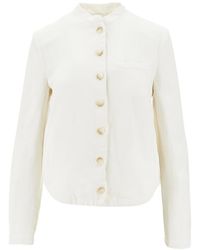 Emporio Armani - Linen Blend Jacket - Lyst