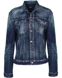 DSquared² - Jacket Made Of Denim - Lyst