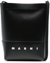 Marni - Logo Print Shoulder Bag - Lyst