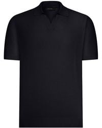 Nome - Short-Sleeved Silk And Cotton Polo Shirt - Lyst