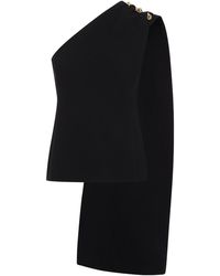 Bottega Veneta - Asymmetric Wool Blend Top For - Lyst