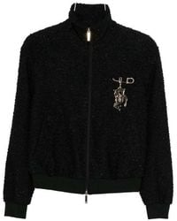 Emporio Armani - Tweed Blouson Jacket - Lyst