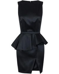 Elisabetta Franchi - Silk Knee-Length Mini Dress - Lyst