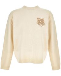 Maison Kitsuné - Maison Kitsunã‰ Fox Head Intarsia Knitwear - Lyst