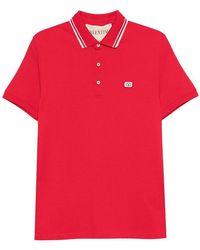 Valentino - Vlogo Signature Cotton Polo Shirt - Lyst