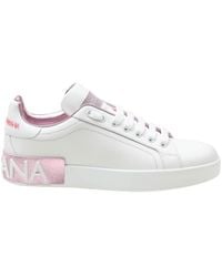 Dolce & Gabbana - Sneakers Portofino Calfskin - Lyst