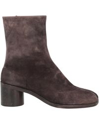 Maison Margiela - Tabi Ankle Boots In Suede Leather - Lyst