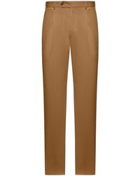 PT Torino - Tailored Cotton Trousers - Lyst