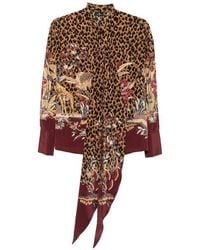 Etro - Printed Silk Shirt - Lyst
