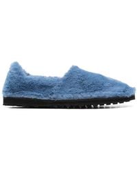 Marni - Faux Fur Slip-On Loafers - Lyst