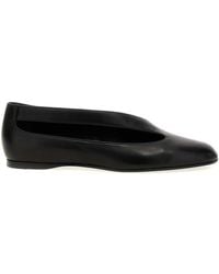 KHAITE - Marisa Leather Ballet Flats Minimalist - Lyst