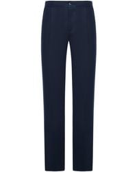 Kiton - Straight Fit Linen Trousers - Lyst