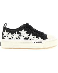 Amiri - Sneakers Basse Court Con Stelle Glitterate - Lyst